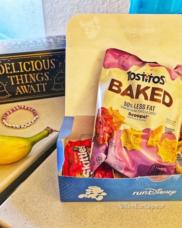 Run Disney Half Marathon food box after race