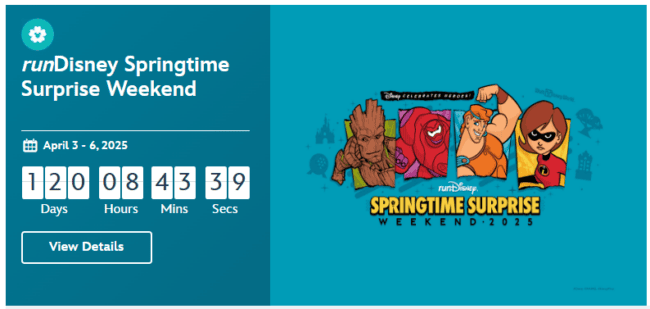 rundisney Springtime Surprise 10 mile race