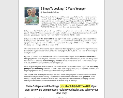 Old School New Body - highest converting written page on CB market