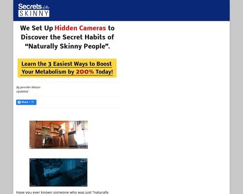 Secrets of the Skinny - Hot New 5 Step Sales Letter!